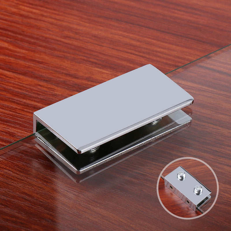 Bathroom Wooden Board Stainless Steel Fish-Mouth Clamp